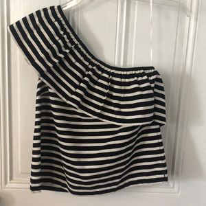 J Crew One Shoulder Top